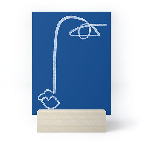 Marin Vaan Zaal Chalk Line Modernist Portrait Mini Art Print