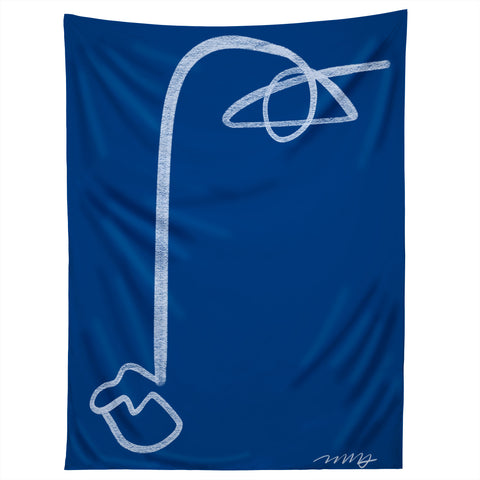 Marin Vaan Zaal Chalk Line Modernist Portrait Tapestry