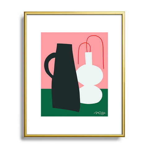 Marin Vaan Zaal Honfleur 03 Modern Still Life Metal Framed Art Print