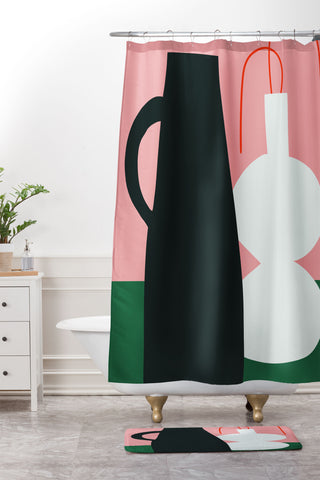 Marin Vaan Zaal Honfleur 03 Modern Still Life Shower Curtain And Mat