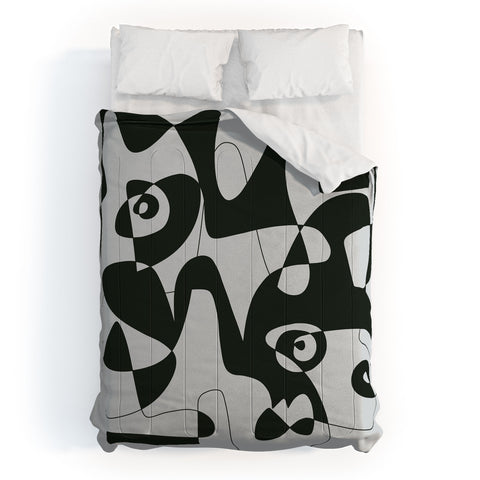 Marin Vaan Zaal Kei Modernist Line Drawing Comforter