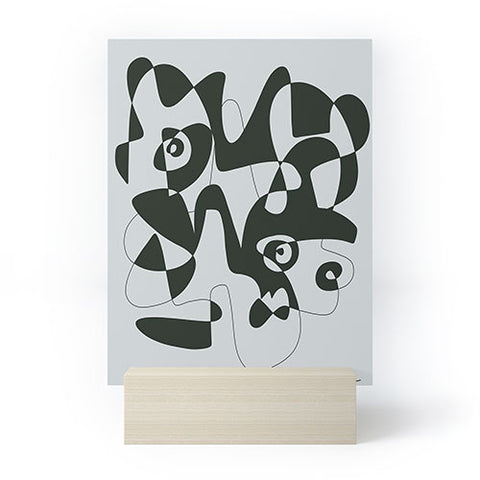 Marin Vaan Zaal Kei Modernist Line Drawing Mini Art Print