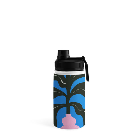 Marin Vaan Zaal Large Black Houseplant in Pink Water Bottle