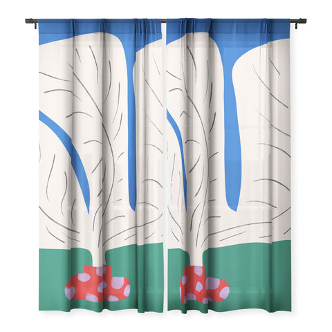 Marin Vaan Zaal Large White Plant in Spotted Pot Sheer Non Repeat