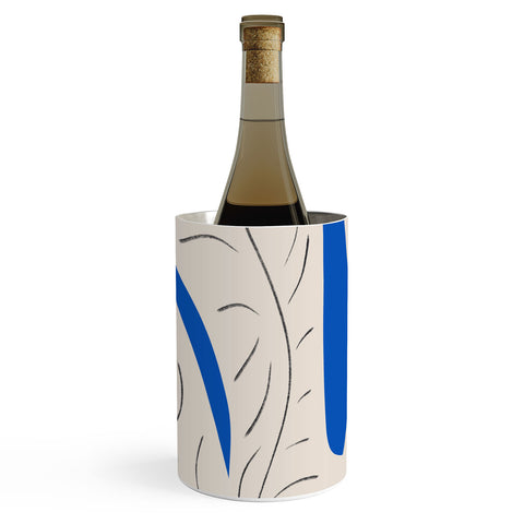 Marin Vaan Zaal Large White Plant in Spotted Pot Wine Chiller