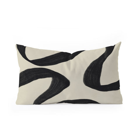 Marin Vaan Zaal Lost 13 Modern Pattern Illustr Oblong Throw Pillow