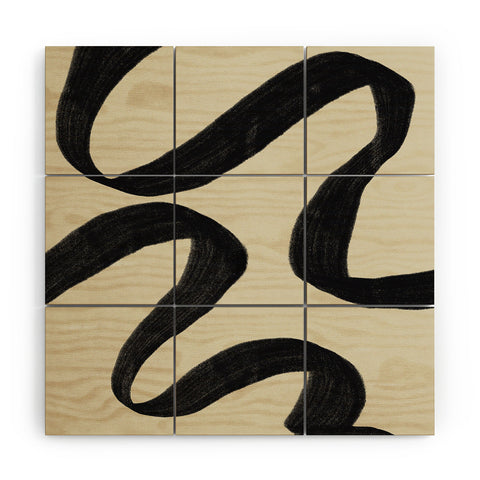 Marin Vaan Zaal Lost 13 Modern Pattern Illustr Wood Wall Mural