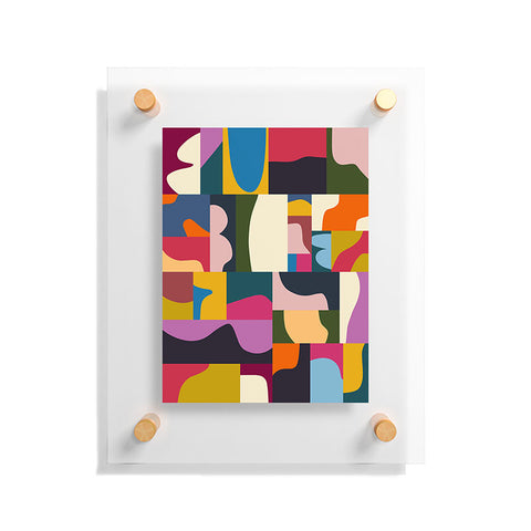 Marin Vaan Zaal Modern Collage Minimalism Floating Acrylic Print