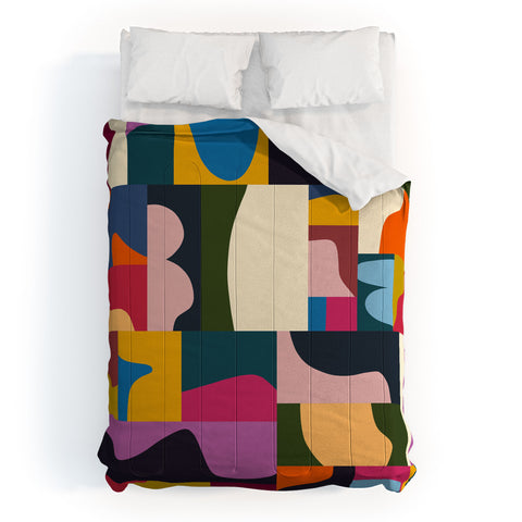 Marin Vaan Zaal Modern Collage Minimalism Comforter
