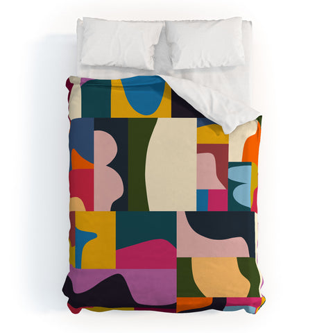 Marin Vaan Zaal Modern Collage Minimalism Duvet Cover