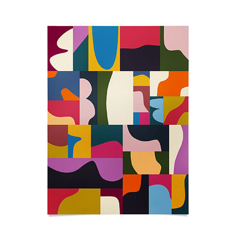 Marin Vaan Zaal Modern Collage Minimalism Poster