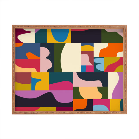 Marin Vaan Zaal Modern Collage Minimalism Rectangular Tray