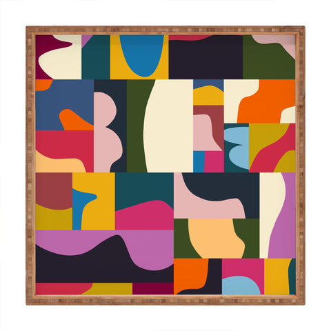 Marin Vaan Zaal Modern Collage Minimalism Square Tray