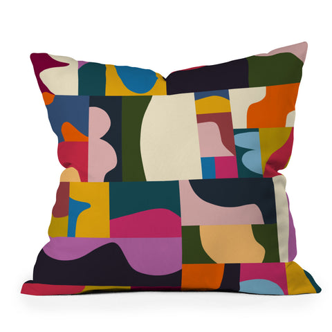 Marin Vaan Zaal Modern Collage Minimalism Throw Pillow