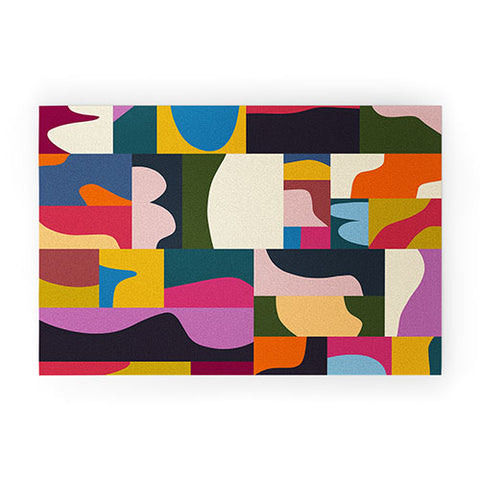 Marin Vaan Zaal Modern Collage Minimalism Welcome Mat