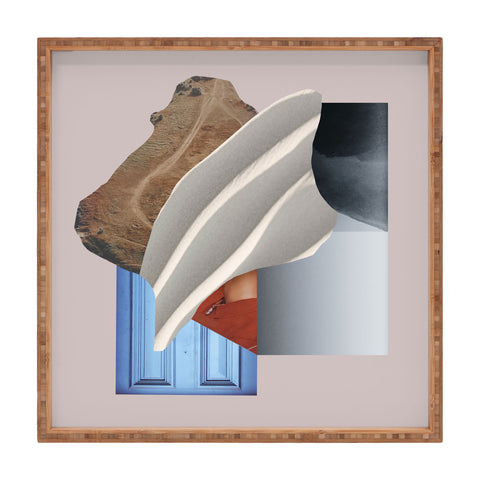 Marin Vaan Zaal Modern Photo Collage Abstract Square Tray