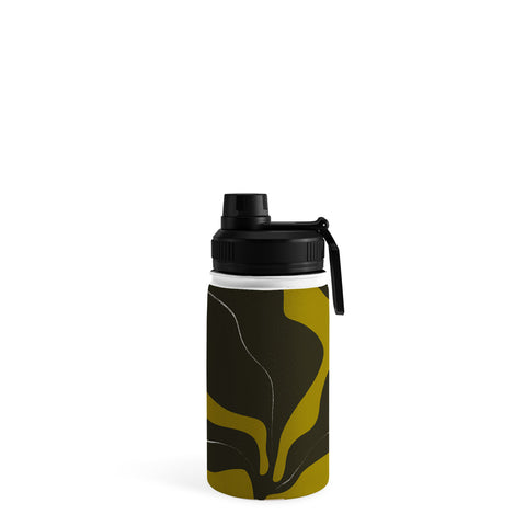 Marin Vaan Zaal Monochrome Wavy Fern in Stripe Water Bottle
