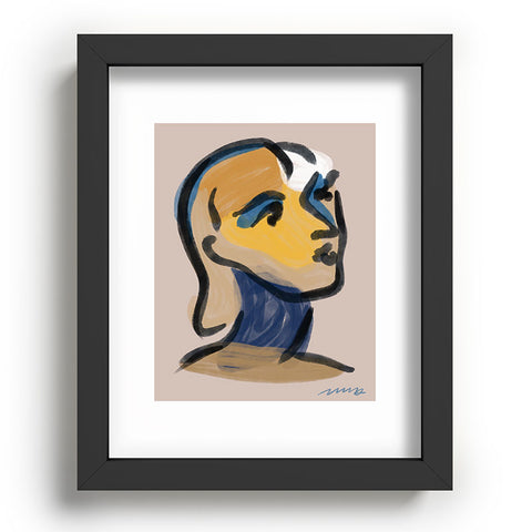 Marin Vaan Zaal Ninette Modern Portrait Print Recessed Framing Rectangle