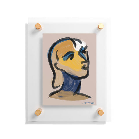 Marin Vaan Zaal Ninette Modern Portrait Print Floating Acrylic Print