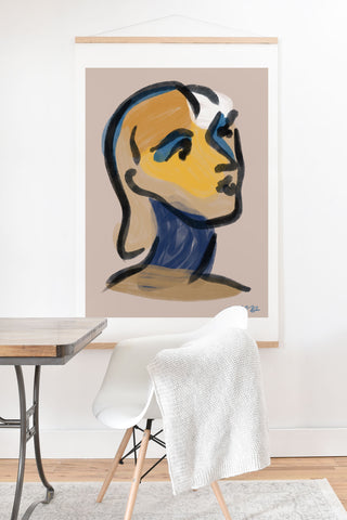 Marin Vaan Zaal Ninette Modern Portrait Print Art Print And Hanger