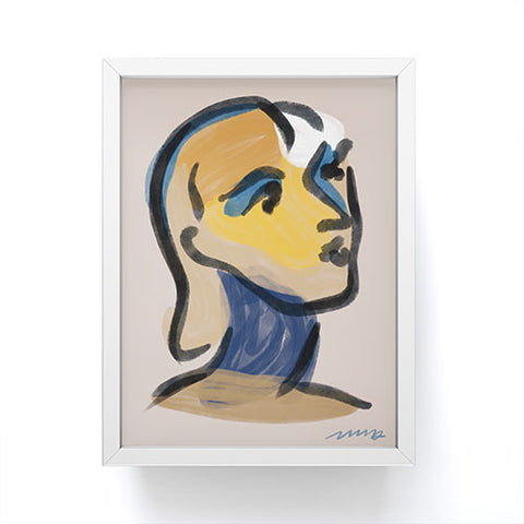 Marin Vaan Zaal Ninette Modern Portrait Print Framed Mini Art Print