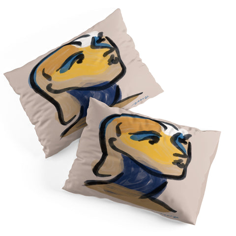 Marin Vaan Zaal Ninette Modern Portrait Print Pillow Shams