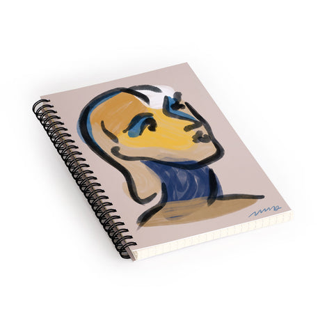 Marin Vaan Zaal Ninette Modern Portrait Print Spiral Notebook