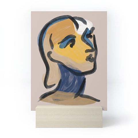 Marin Vaan Zaal Ninette Modern Portrait Print Mini Art Print