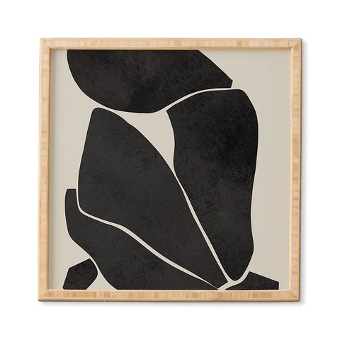 Marin Vaan Zaal Nude in Black Modern Framed Wall Art