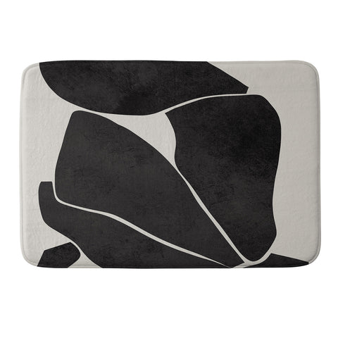 Marin Vaan Zaal Nude in Black Modern Memory Foam Bath Mat