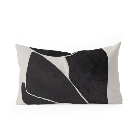 Marin Vaan Zaal Nude in Black Modern Oblong Throw Pillow
