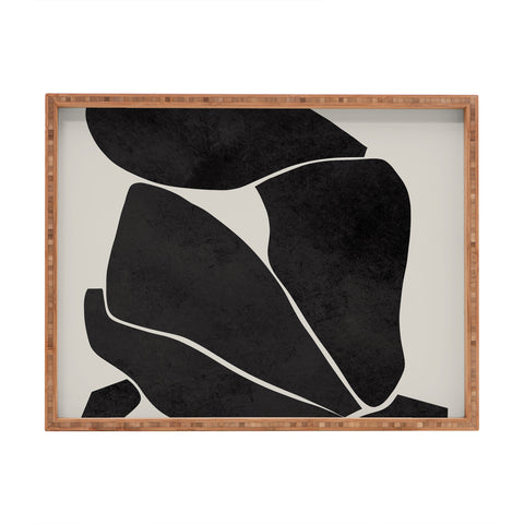 Marin Vaan Zaal Nude in Black Modern Rectangular Tray