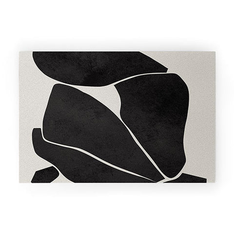 Marin Vaan Zaal Nude in Black Modern Welcome Mat