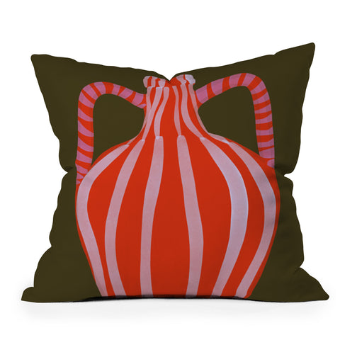 Marin Vaan Zaal Simple Vase Modern Still Life Throw Pillow