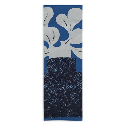 Marin Vaan Zaal Still Life with Modern Plant in Blue Yoga Towel