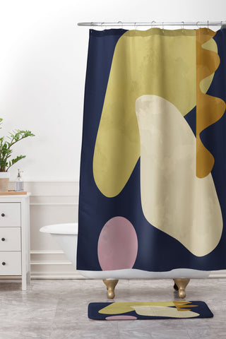 Marin Vaan Zaal Tuileries 01 Modern shapes Shower Curtain And Mat