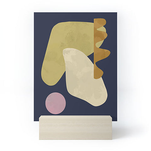 Marin Vaan Zaal Tuileries 01 Modern shapes Mini Art Print