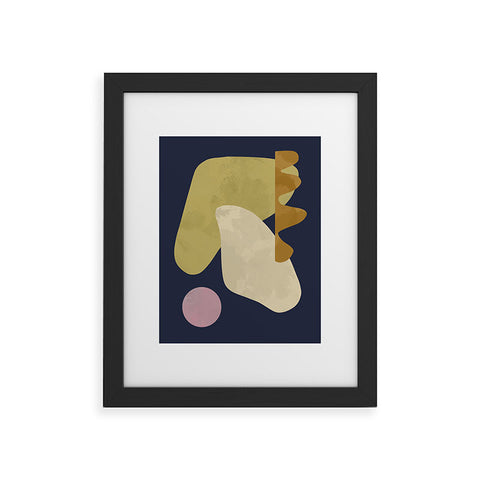 Marin Vaan Zaal Tuileries 01 Modern shapes Framed Art Print