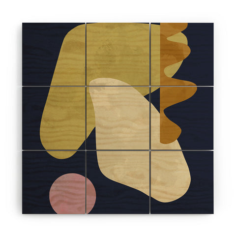 Marin Vaan Zaal Tuileries 01 Modern shapes Wood Wall Mural