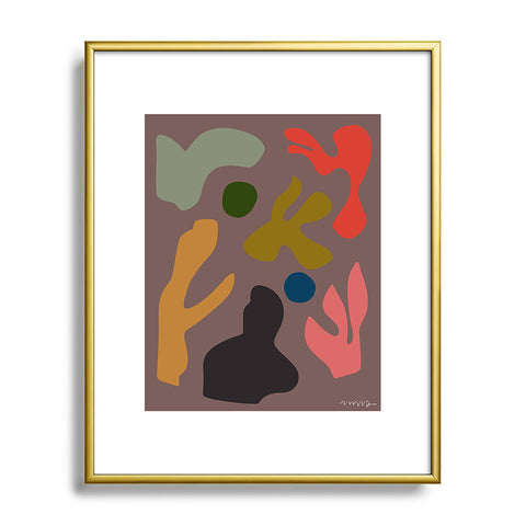 Marin Vaan Zaal Tuileries Modern Print Metal Framed Art Print