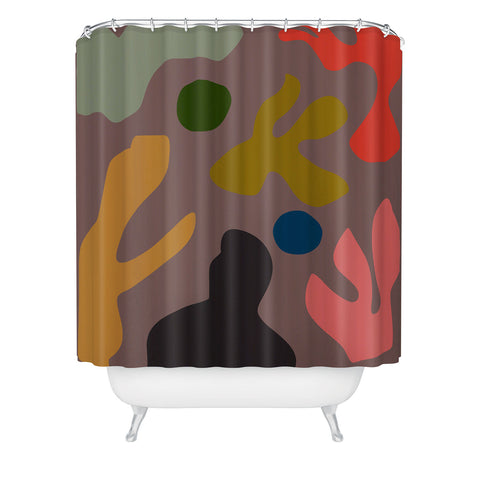 Marin Vaan Zaal Tuileries Modern Print Shower Curtain