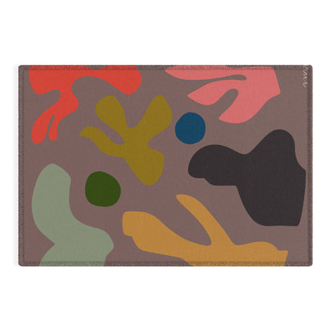 Marin Vaan Zaal Tuileries Modern Print Outdoor Rug