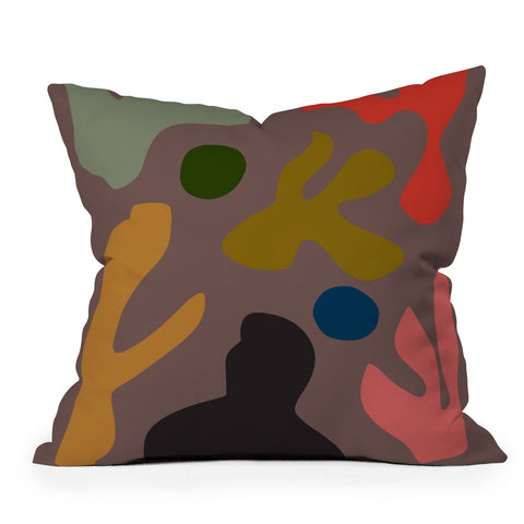 Marin Vaan Zaal Tuileries Modern Print Throw Pillow