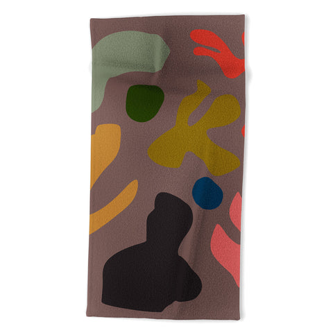 Marin Vaan Zaal Tuileries Modern Print Beach Towel