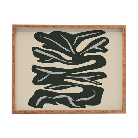 Marin Vaan Zaal Winding Minimalism Flower Plan Rectangular Tray