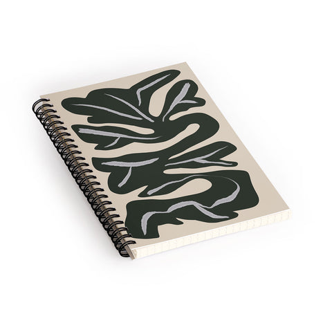 Marin Vaan Zaal Winding Minimalism Flower Plan Spiral Notebook