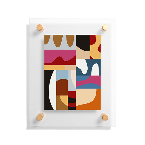 Marin Vaan Zaal Ypres Mosaic Modernist Pattern Floating Acrylic Print