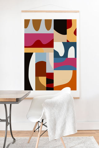 Marin Vaan Zaal Ypres Mosaic Modernist Pattern Art Print And Hanger