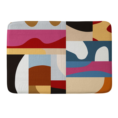 Marin Vaan Zaal Ypres Mosaic Modernist Pattern Memory Foam Bath Mat