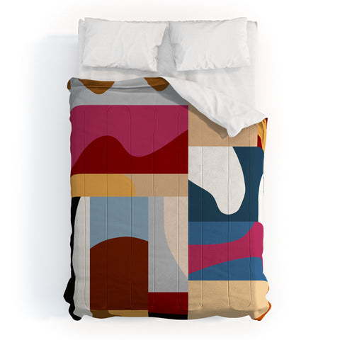 Marin Vaan Zaal Ypres Mosaic Modernist Pattern Comforter